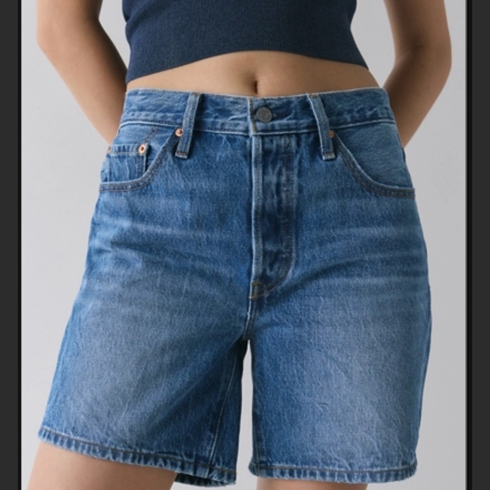 Levi’s High-Rise Denim Shorts - Blue